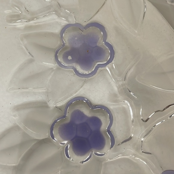 Mikasa Lavendar Floral Fields Serving Platter 13 inch Vintage - Picture 4 of 6